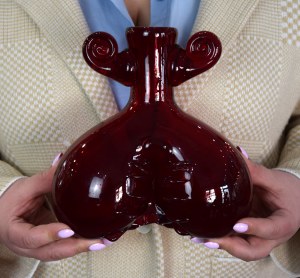 Vase with ears, Jerzy SŁUCZAN-ORKUSZ, Institute of Glass in Cracow, 1970s.