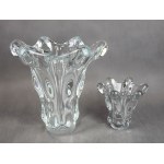 Two Splash vases, Vannes le Chatel, France, 1960s. Signed.