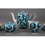Tea service, Kwiatogal cooperative, 1960 Walbrzych,