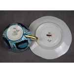 Tea service, Kwiatogal cooperative, 1960 Walbrzych,