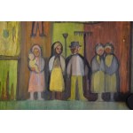 Projekt gobelinu, Maria DOMAŃSKA, Ogród II, akwarela, duży!