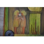 Projekt gobelinu, Maria DOMAŃSKA, Ogród II, akwarela, duży!