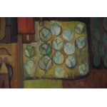 Projekt gobelinu, Maria DOMAŃSKA, Ogród II, akwarela, duży!