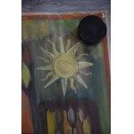 Projekt gobelinu, Maria DOMAŃSKA, Ogród II, akwarela, duży!