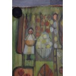 Projekt gobelinu, Maria DOMAŃSKA, Ogród II, akwarela, duży!