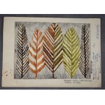 Projekty kilimu, Maria JANOWSKA, Przymrozek, 1976 r. akwarela