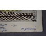 Projekty kilimu, Maria JANOWSKA, Przymrozek, 1976 r. akwarela