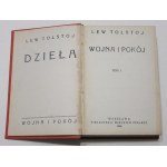 TOŁSTOJ Lew - Wojna i pokój. T. 1-12. Warszawa 1930. Bibljoteka Wielkich Pisarzy. 16d. opr. w 3 wol. oryg. pł....
