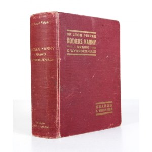PEIPER Leon - Commentary to the Criminal Code, the Law on Offenses and Introductory Provisions, together with some laws....