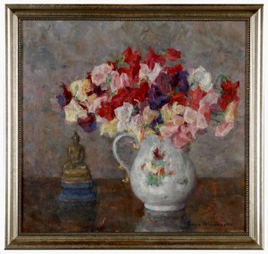 Zofia Albinowska-Minkiewiczowa (1886-1972), Martwa natura z figurką Buddy