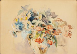 Antoni Chrzanowski (1905-1990), Martwa natura w wazonie, 1948
