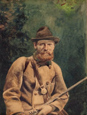 Michał Sozański (1853-1923), Myśliwy z flintą
