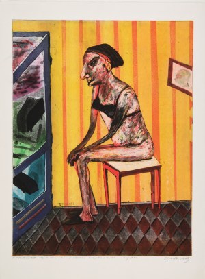 Jacek Sroka (ur. 1957), Portret żony w stanie wojennym, 1993