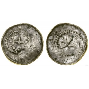 Germany, cross denarius - imitation, 11th century.