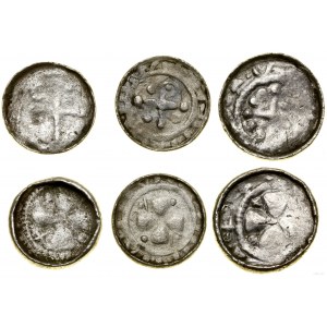 Germania, serie di 3 denari a croce, X / XI secolo.