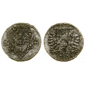 Pologne, denier, 1582, Gdansk
