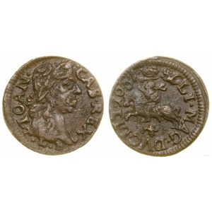 Poland, copper shilling (boratynka), 1661 TLB, Ujazdów