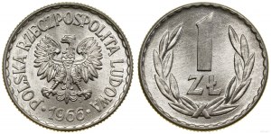 Poland, 1 zloty, 1966, Warsaw