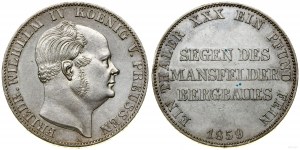 Allemagne, thaler minier (Ausbeutetaler), 1859 A, Berlin