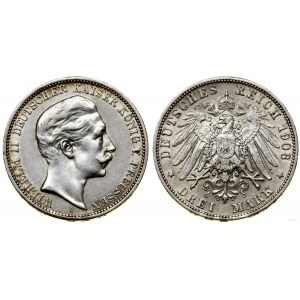 Niemcy, 3 marki, 1908 A, Berlin