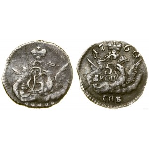 Rosja, 5 kopiejek, 1760 СПБ, Petersburg