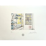 Andrzej Wajda, Innenraum eines Restaurants in Kyoto