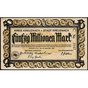 Germany. Kreuznach 50 Million Mark 1923