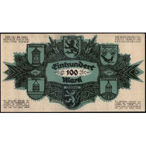 Germany. Liebenwerda 100 Mark 1922