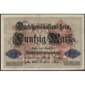 Germany. Berlin 50 Mark 1914 Prefix L