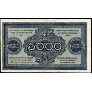 Germany. Dresden 5000 Mark 1923