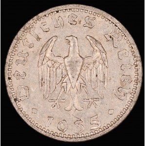 Germany. Third Reich 50 Reichspfennig 1935 F Stuttgart
