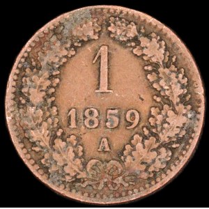 Austria. 1 Kreuzer 1859 A Vienna