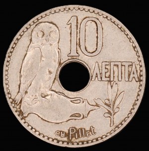 Greece. 10 Lepta 1912
