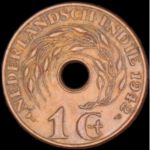 Netherlands East Indies. 1 Cent 1942 P