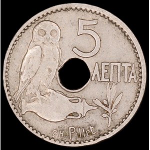 Greece. 5 Lepta 1912
