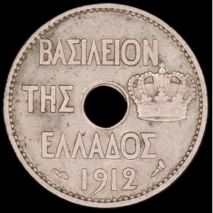 Greece. 5 Lepta 1912