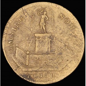Germany. Hannover 1803 6 Kreuzer Type Brass Token