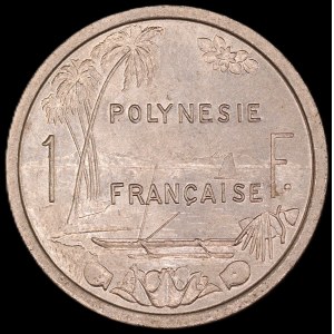 French Polynesia. 1 Franc 1965