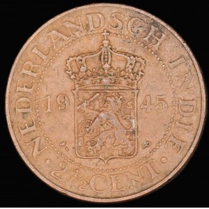 Netherlands East Indies. 2 1/2 Cent 1945