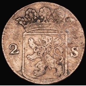 Netherlands. Holland 2 Stuiver 1758 Silver