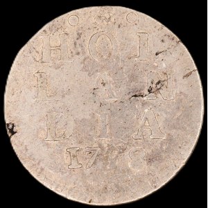 Netherlands. Holland 2 Stuiver 1778 Silver