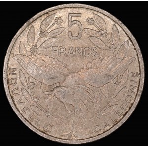 New Caledonia. 5 Francs 1994