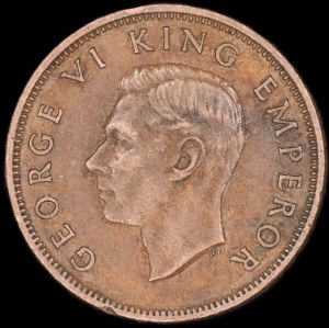 New Zealand. 1/2 Penny 1947