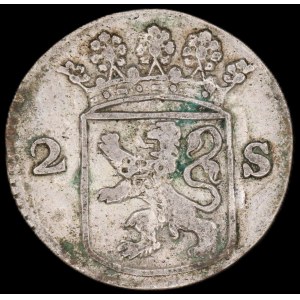 Netherlands. Holland 2 Stuiver 1758 Silver