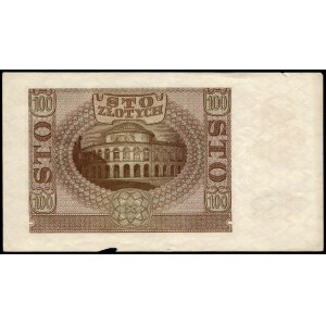 Poland. 1940 100 Zlotych Prefix A