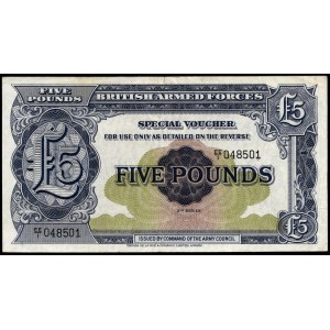 Great Britain. 5 Pounds 1961 Armed Forces