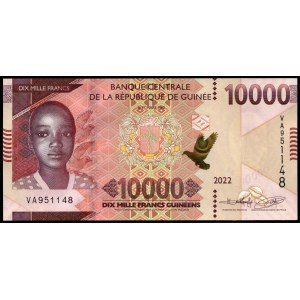 Guinea. 10000 Francs 2022
