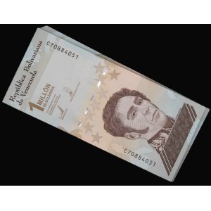 Venezuela. 1 Million Bolivares 2021 1/2 Bundle 50 Pcs