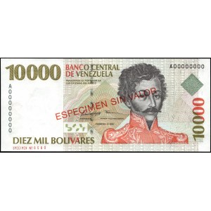 Venezuela. 10000 Bolivares 1998 Specimen