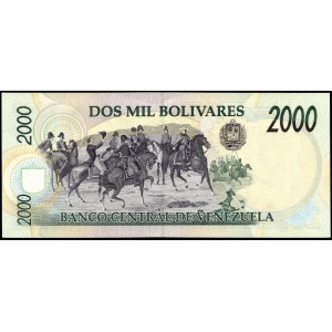 Venezuela. 2000 Bolivares 1998